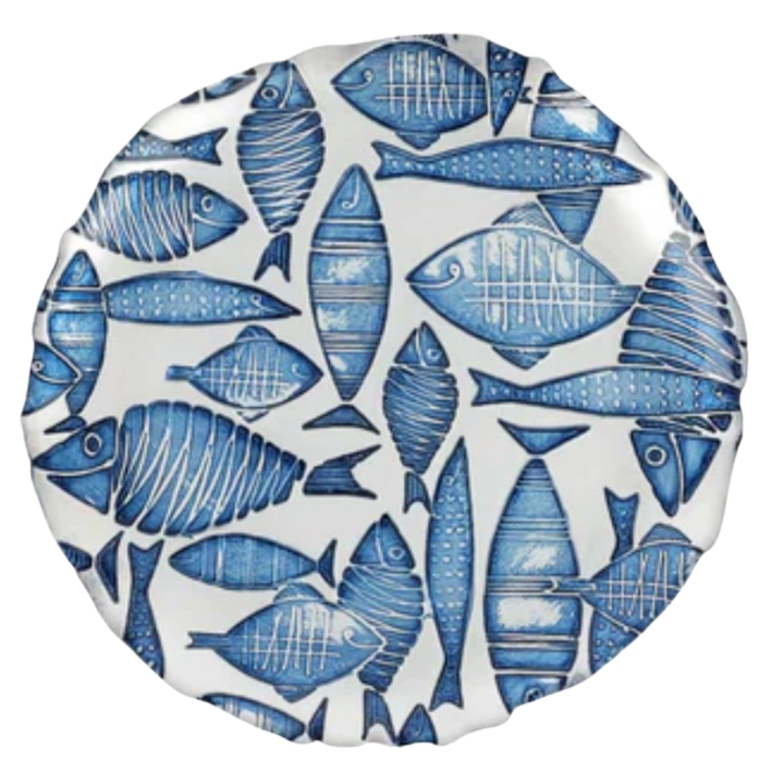VIETRI Isola Glass Salad Plate