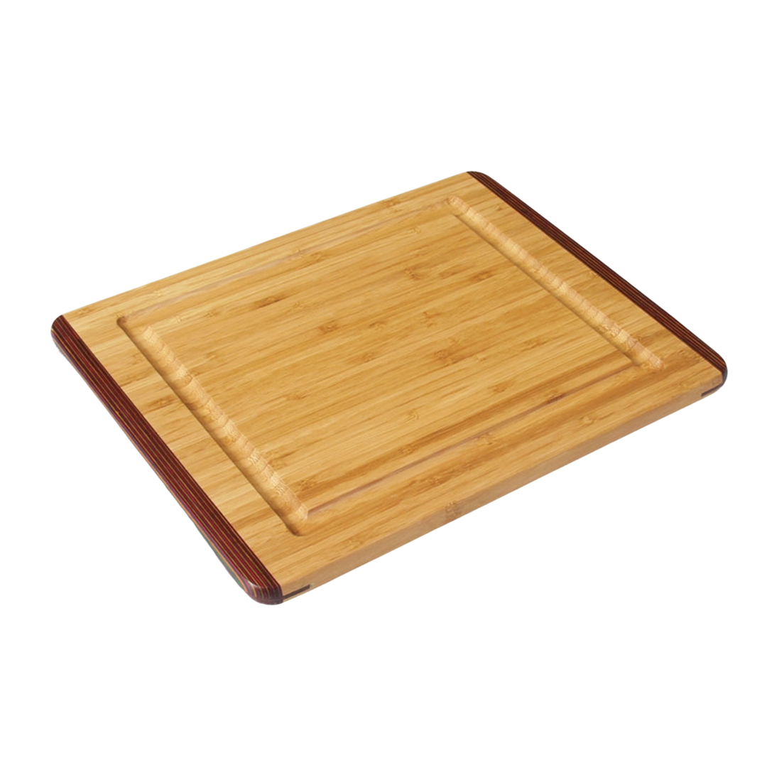 ISLAND BAMBOO Rainbow Cutting Board With Gravy Groove Default Title