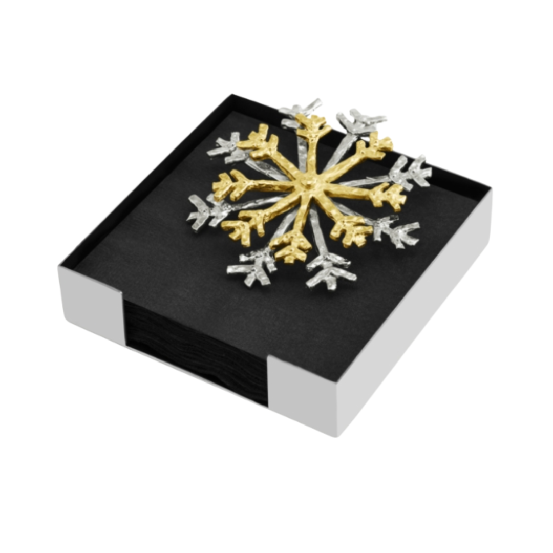 MICHAEL ARAM Snowflake Coctail Napkin Holder Default Title