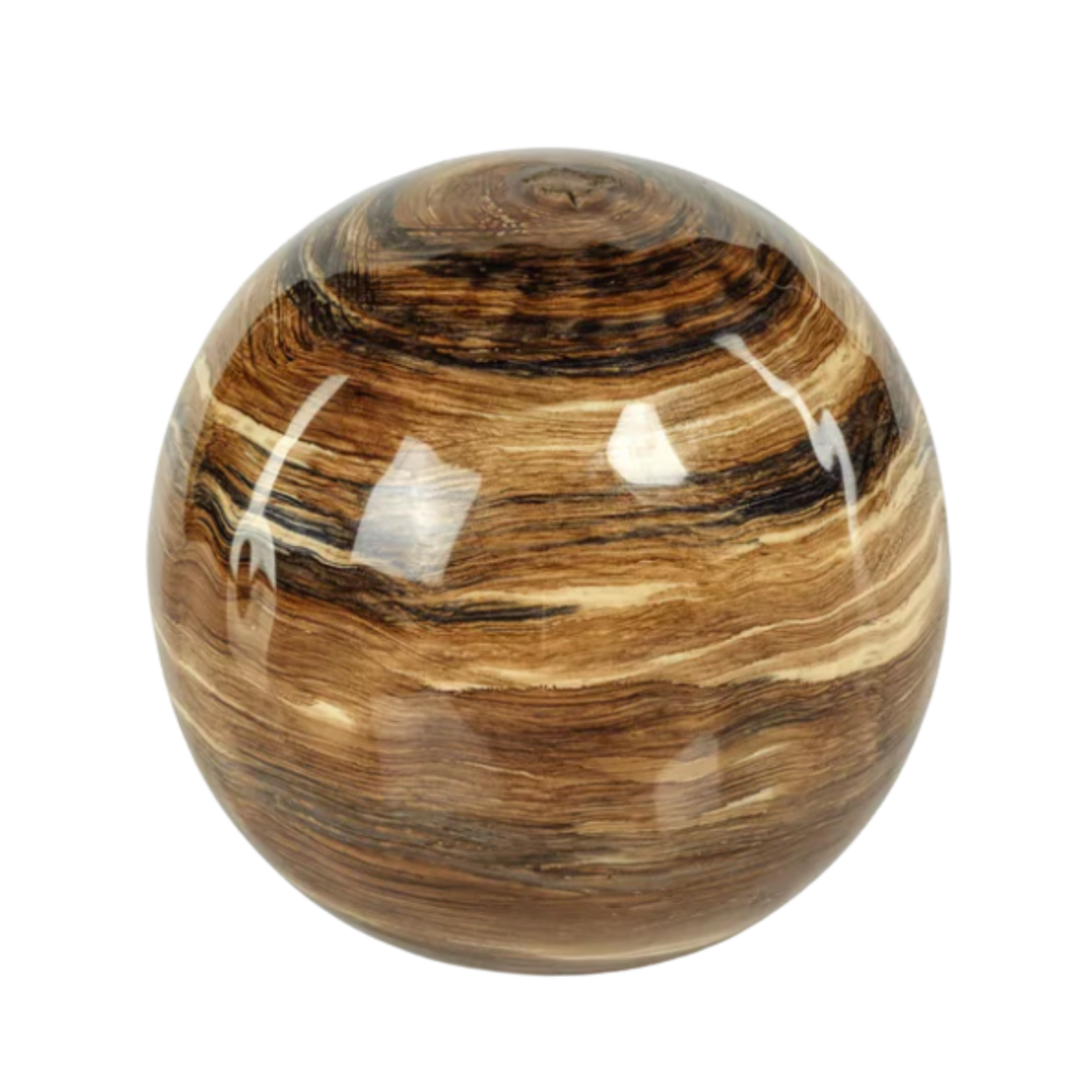 ZODAX Casablanca Golden Brown Enamel Metal Fill Ball Default Title