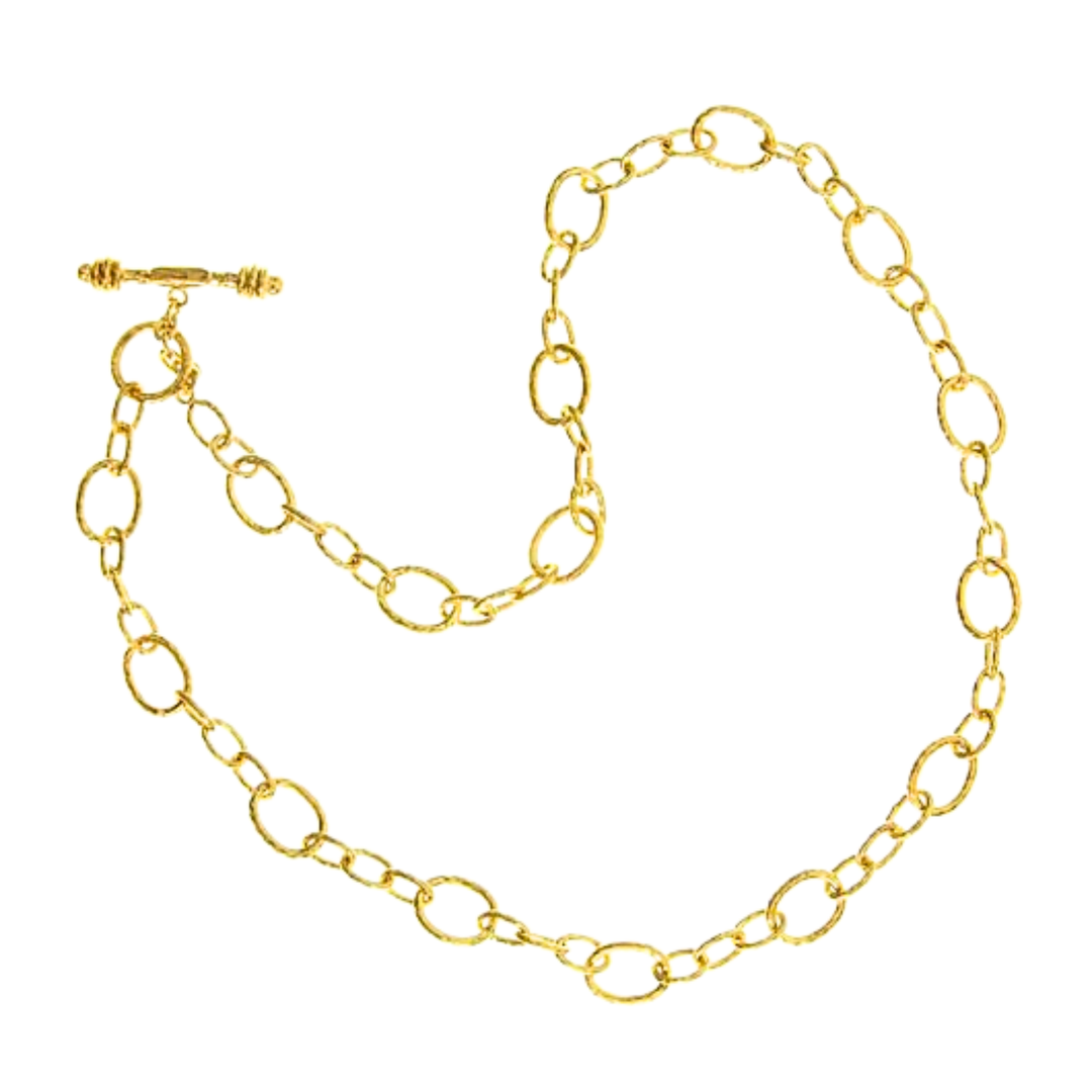 Garda Small Link Necklace In 19K Yellow Gold