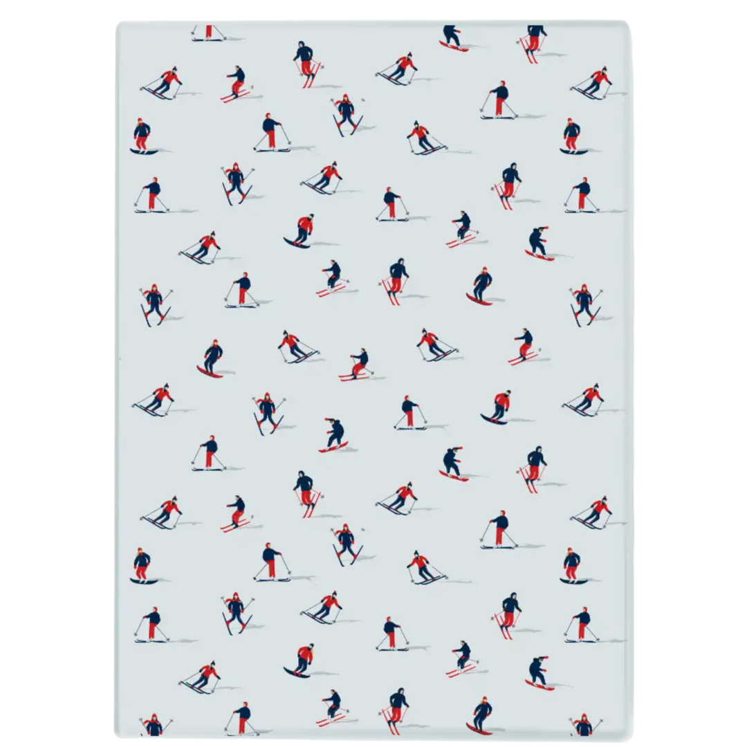 TOSS DESIGNS Cutting Board With Skiers