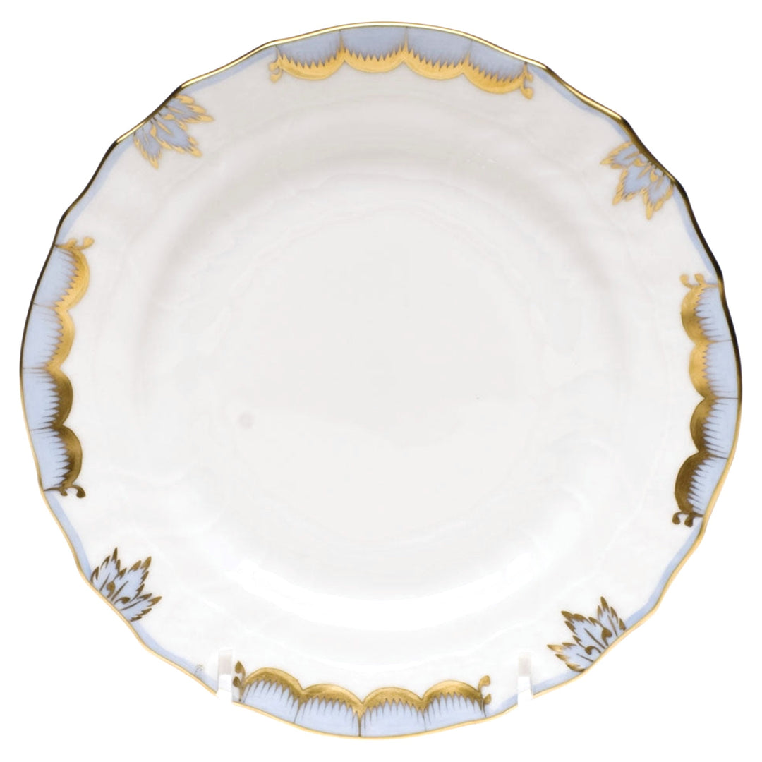 HEREND Princess Victoria Light Blue Bread and Butter Plate