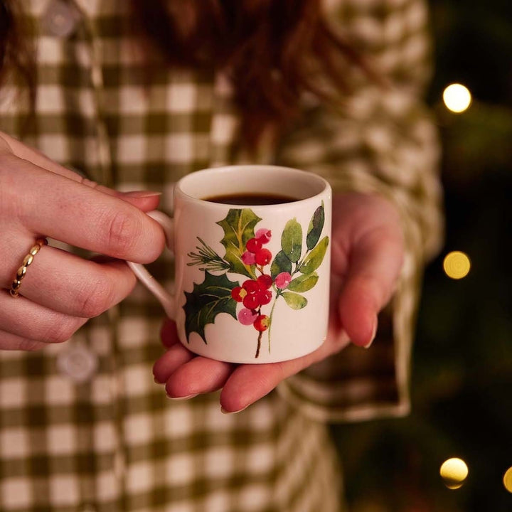 PORTMEIRION Botanic Garden Christmas Holly Espresso Cup