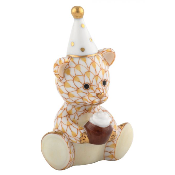 HEREND Birthday Bear BUTTERSCOTCH