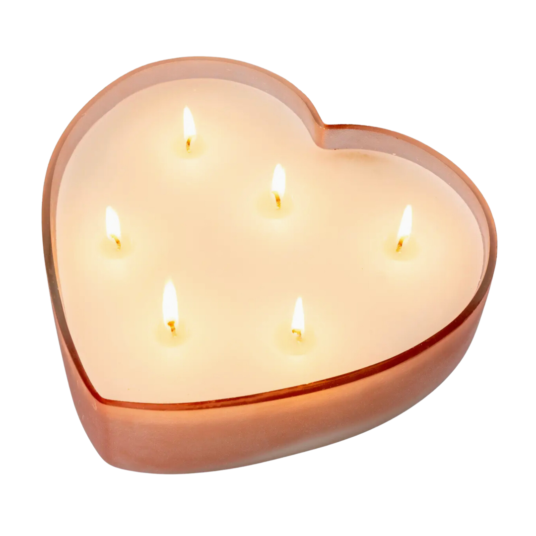 INDABA Sweetheart Candle In Blush With Orange Blossom