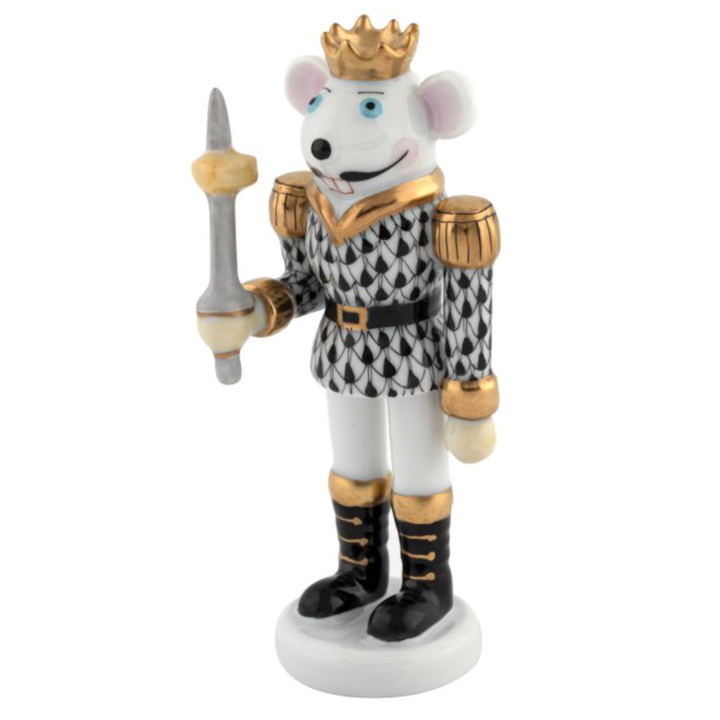 HEREND Mouse King Nutcracker BLACK