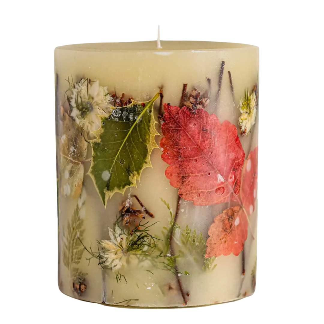 ROSY RINGS Round Small Botanical Forset Candle Default Title
