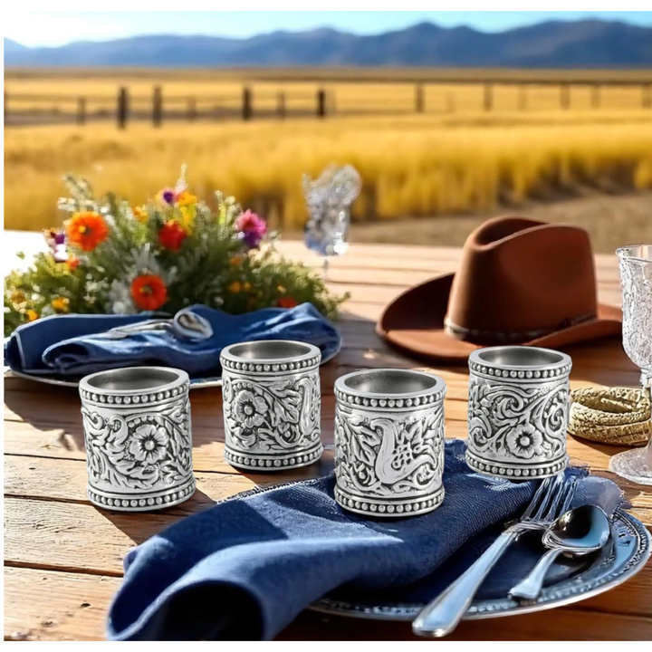 ARTHUR COURT Concho Pattern Napkin Ring