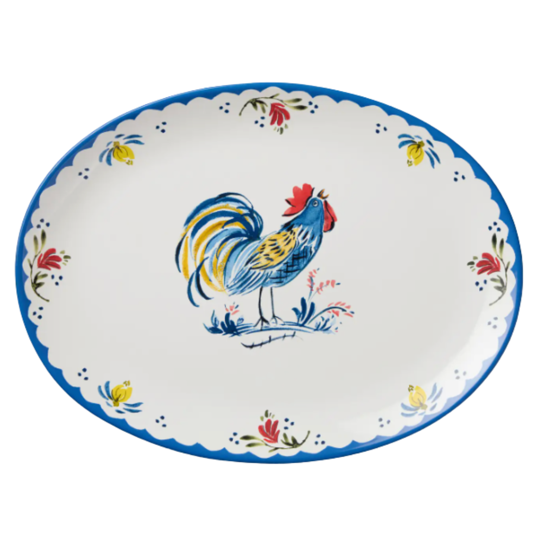 CERTIFIED INTERNATIONAL French Rooster Oval Platter Default Title