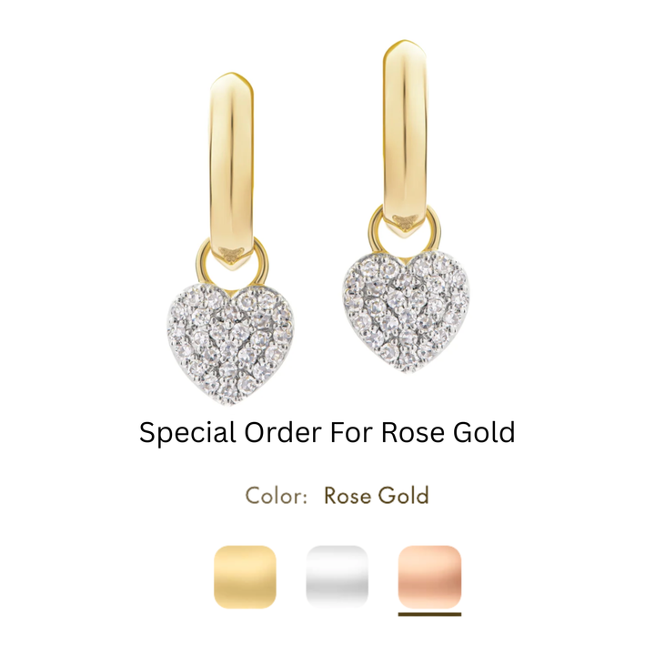 Phillips House Knife Edge Heart Infinity Huggie Earrings ROSE GOLD