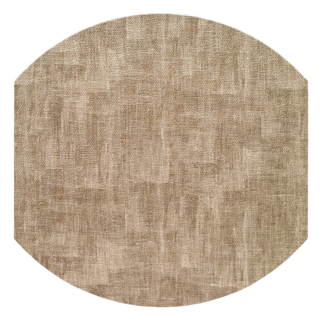 BODRUM New Luster Sand Elliptical Placemat Default Title