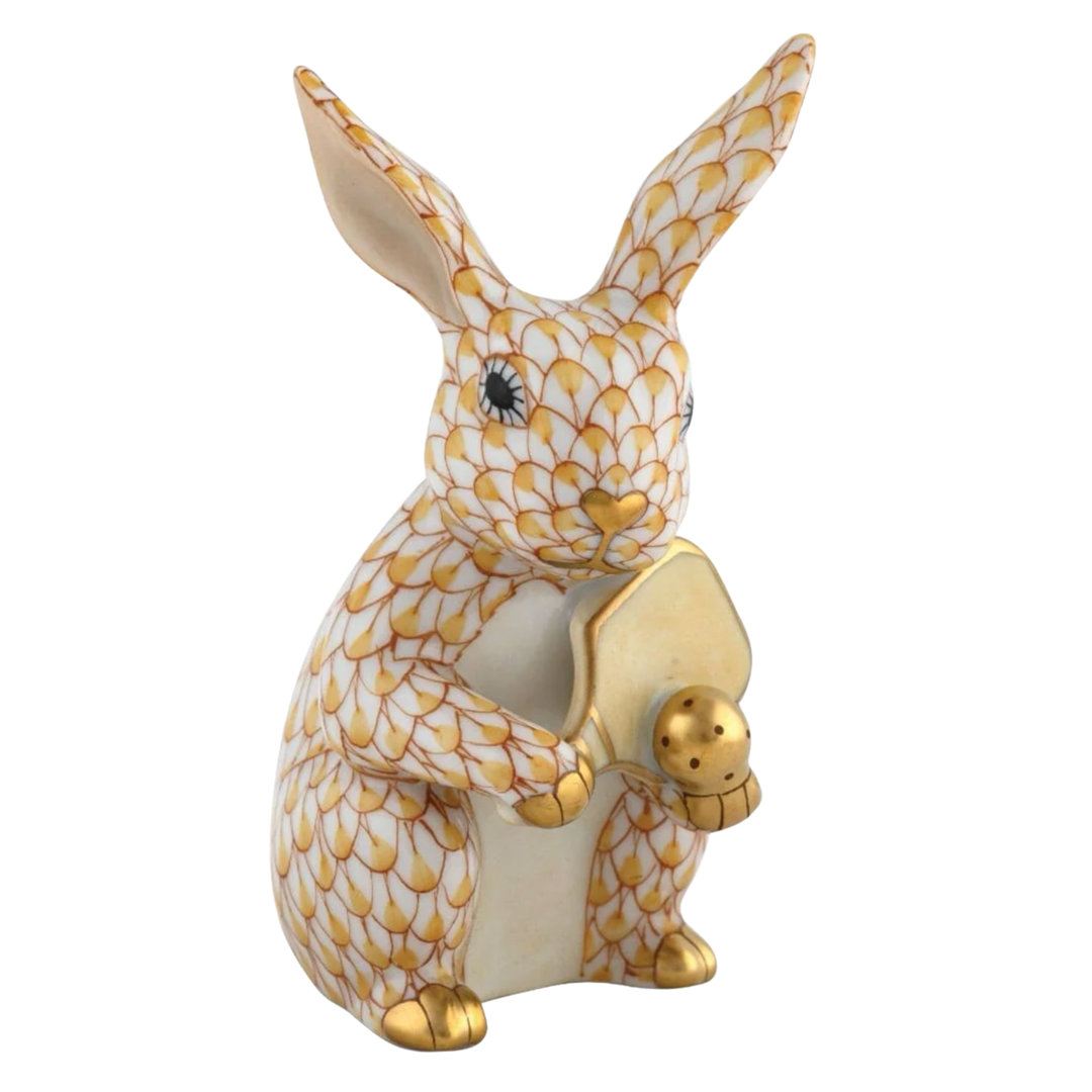 HEREND Pickle Ball Bunny BUTTERSCOTCH
