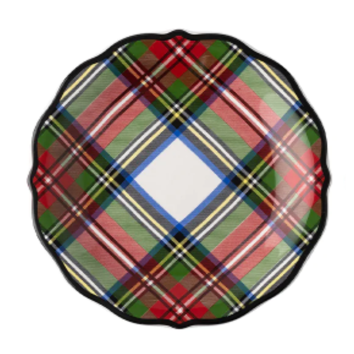 Stewart Tartan Cocktail Plate