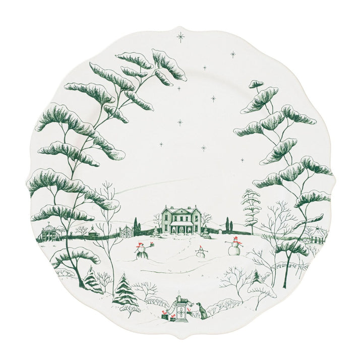 JULISKA Country Estate Winter Frolic Evergreen Charger Platter Default Title