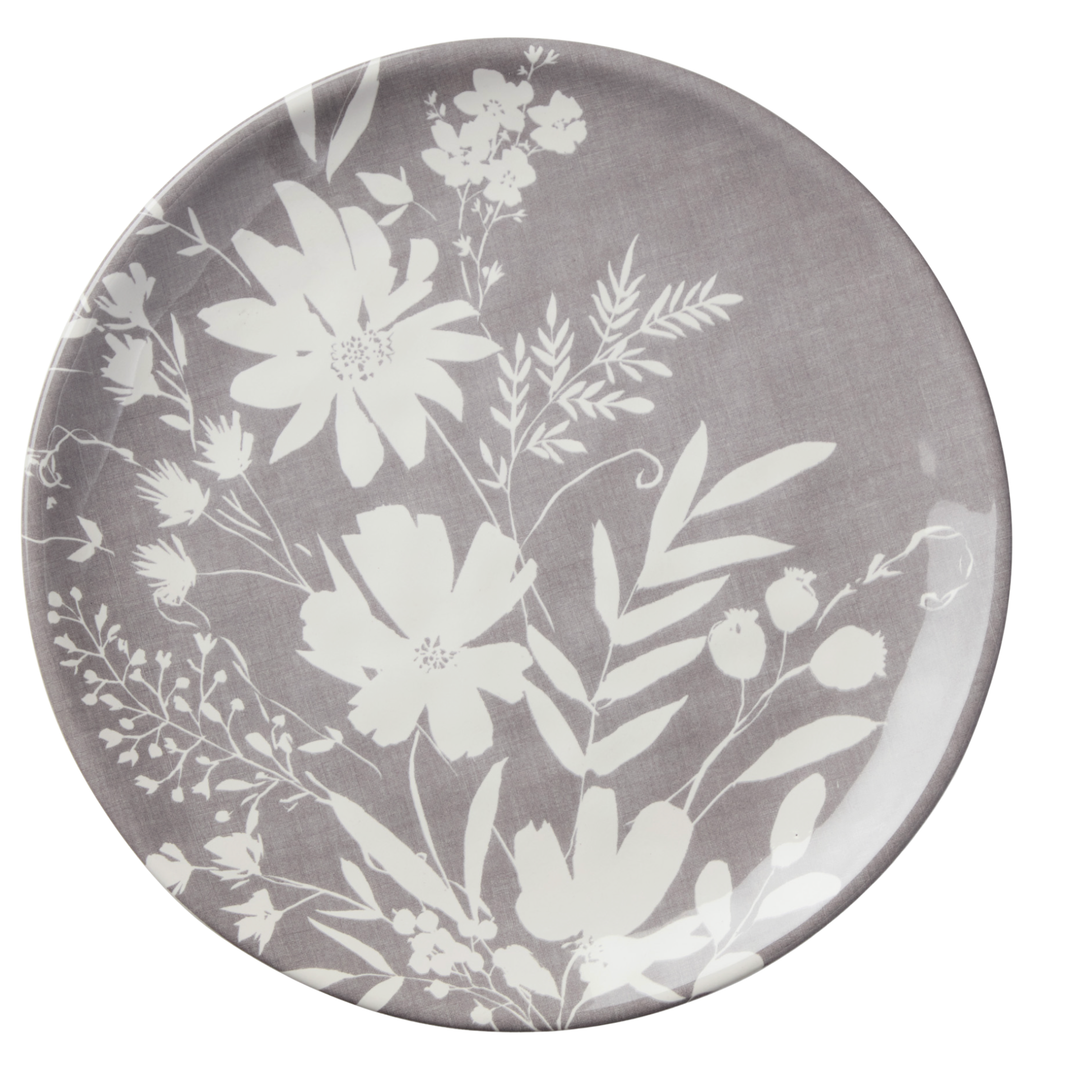 CERTIFIED INTERNATIONAL Wildflower Gray Dinner Plate