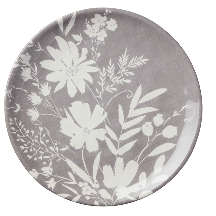 CERTIFIED INTERNATIONAL Wildflower Gray Dinner Plate