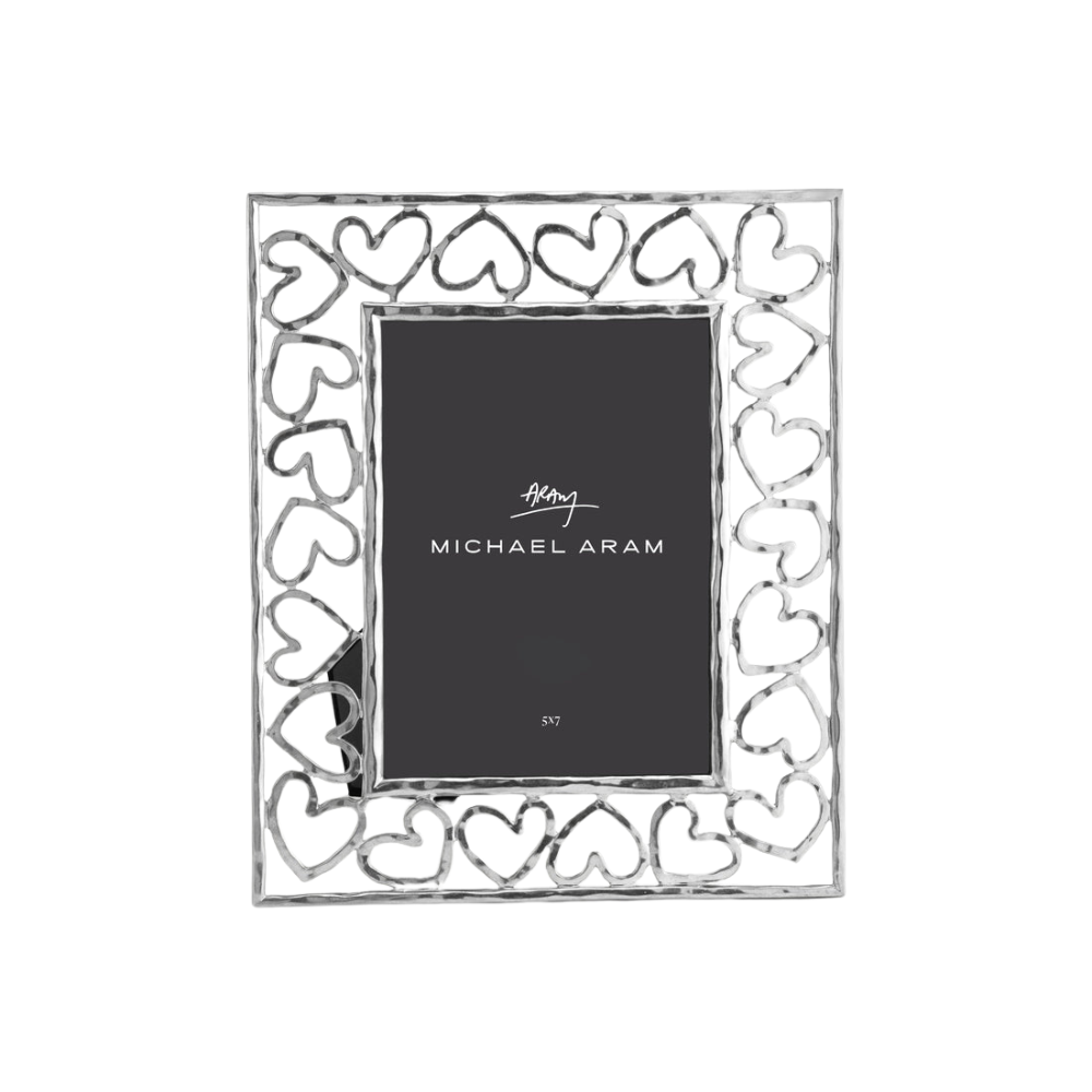 MICHAEL ARAM SILVER HEART FRAME SILVER / 5 X 7