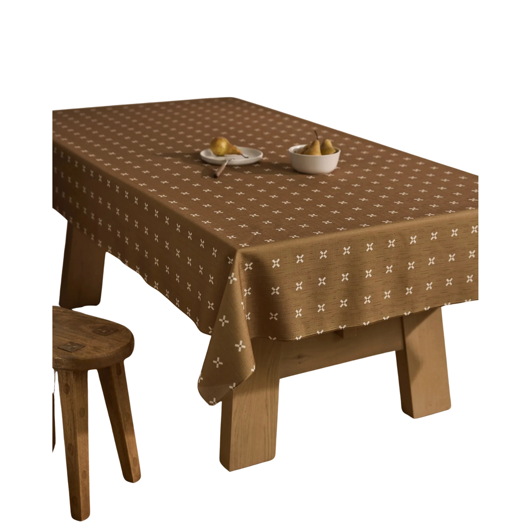 GEOMETRY Amber Stitch Tablecloth Default Title