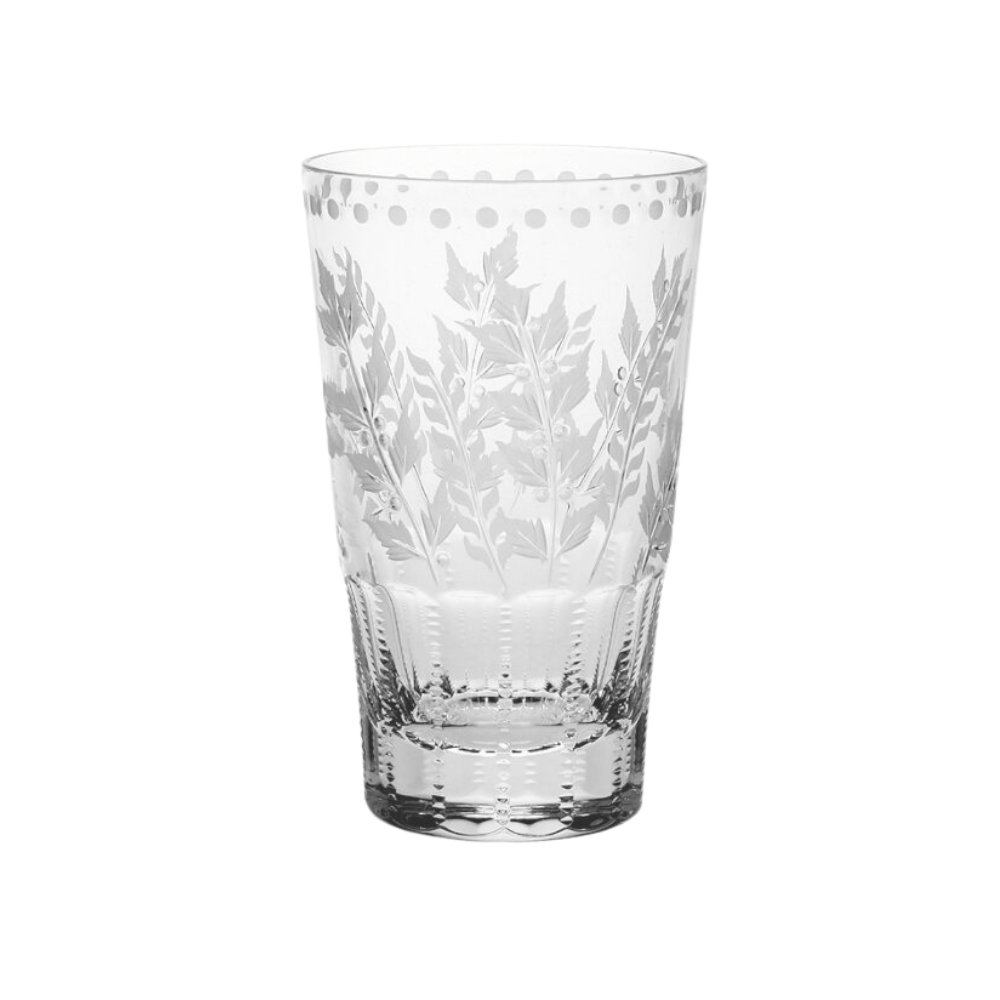 WILLIAM YEOWARD FERN GLASS CRYSTAL TUMBLER Default Title