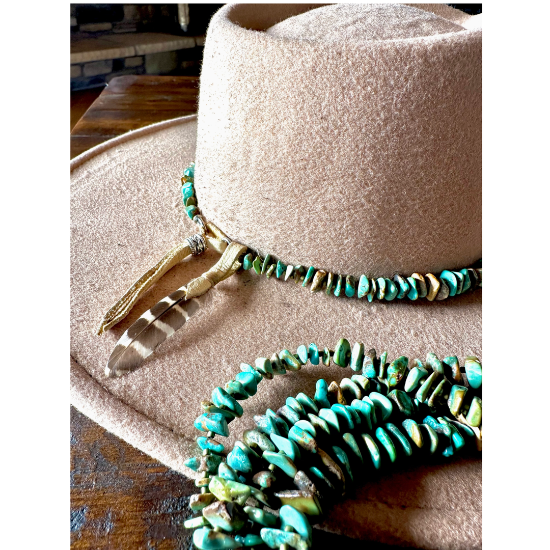 FLEURDESIGNZ WESTERN JEWELRY Natural Turquoise Hatband