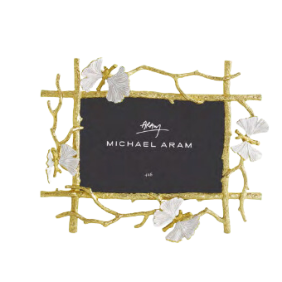 MICHAEL ARAM Butterfly Gingko Gold Frame
