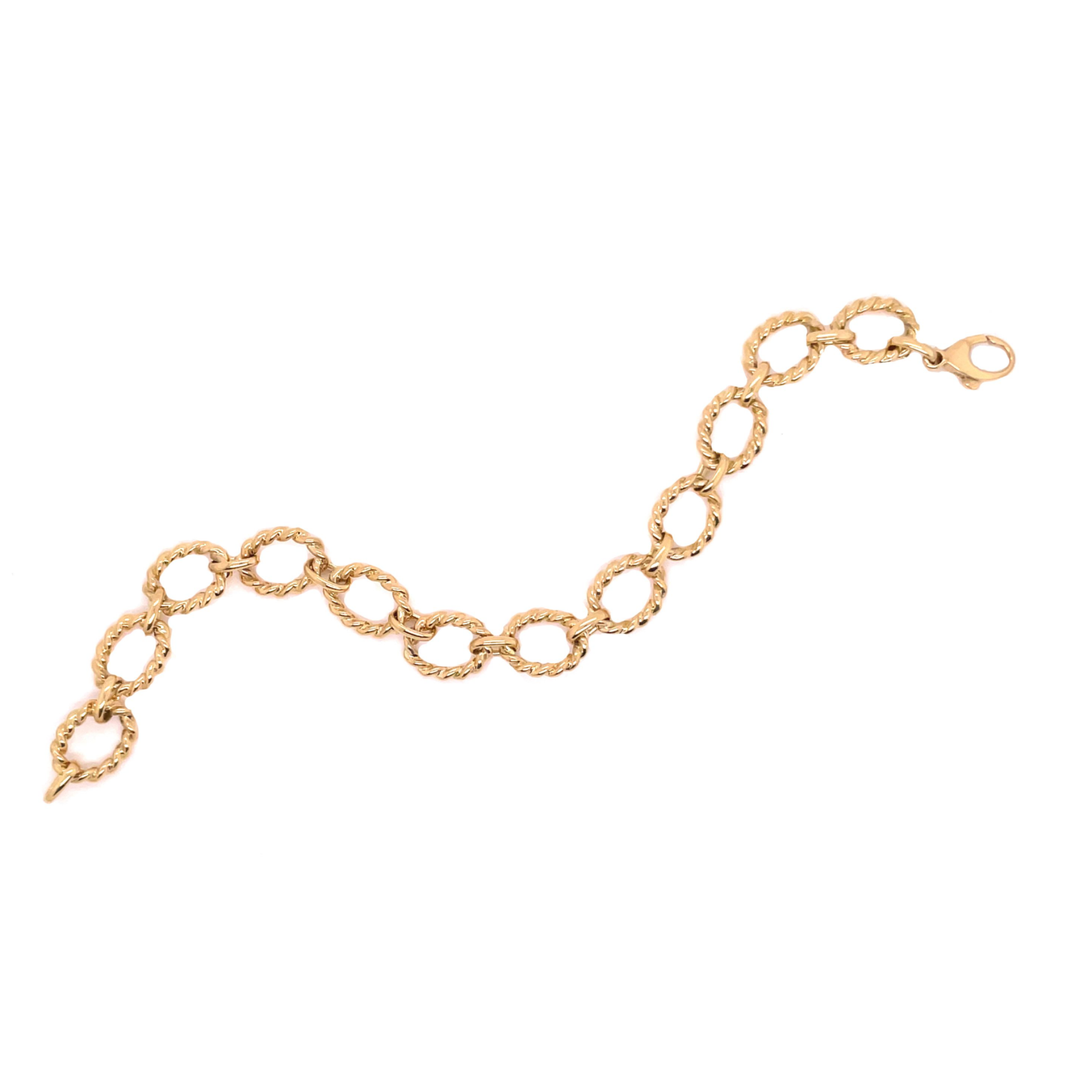 GUMUCHIAN 18K Yellow Gold Twist Link Bracelet Default Title