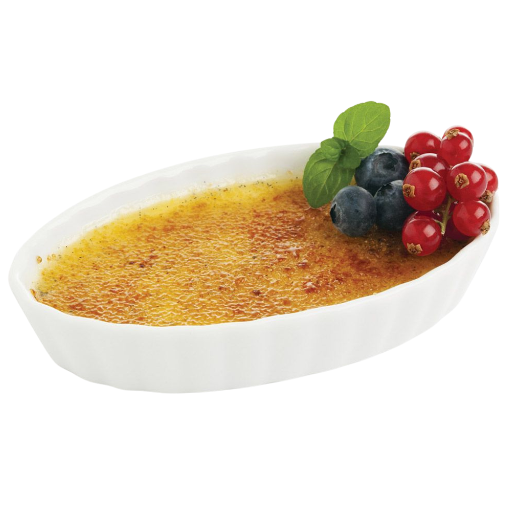 HAROLD IMPORTS OVAL CREME BRULEE DISH 5X1