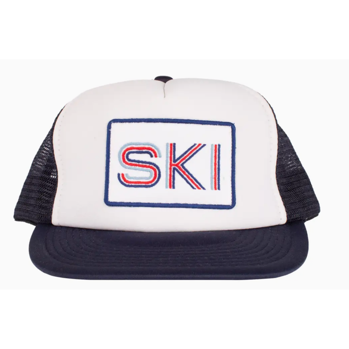 CRAB & CLEEK Retro Ski Trucker Hat