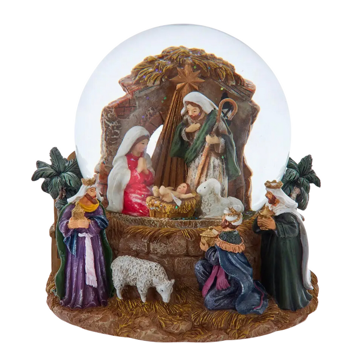 KURT ADLER Musical Nativity Water Globe