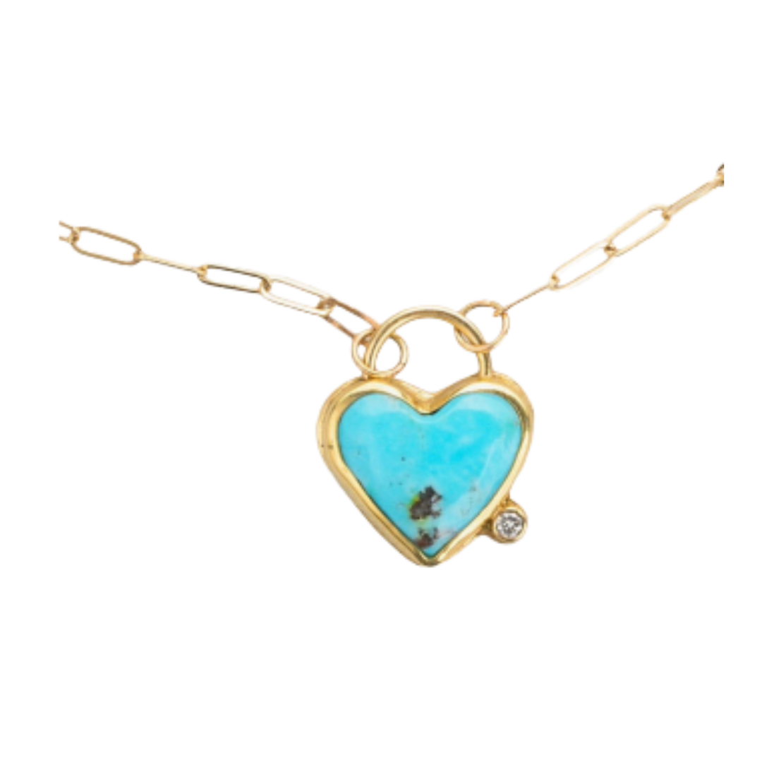 ARI O Love Period Kingman Turquiose Necklace Default Title