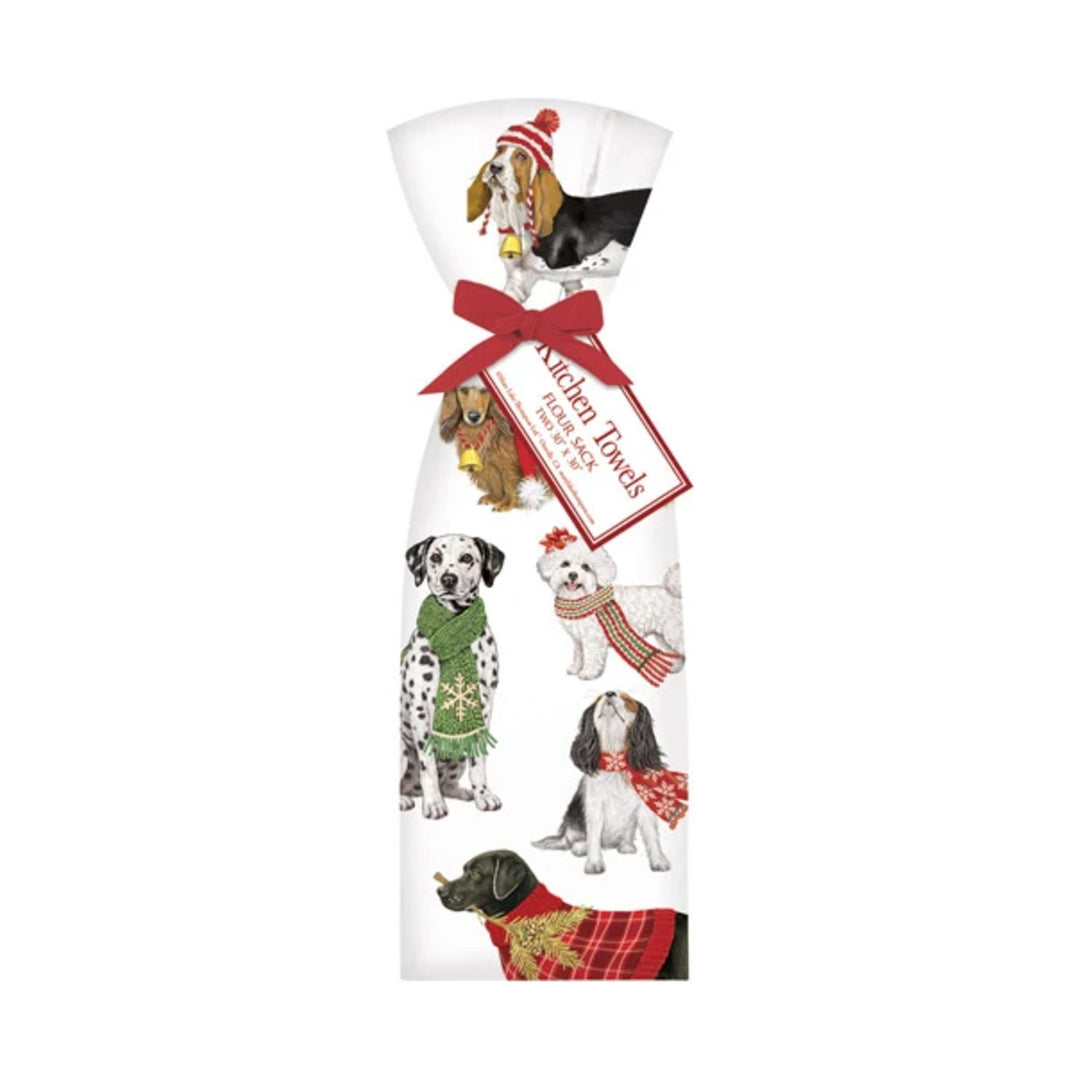 MARY LAKE THOMPSON Holiday Dog Scatter Towel Set Default Title