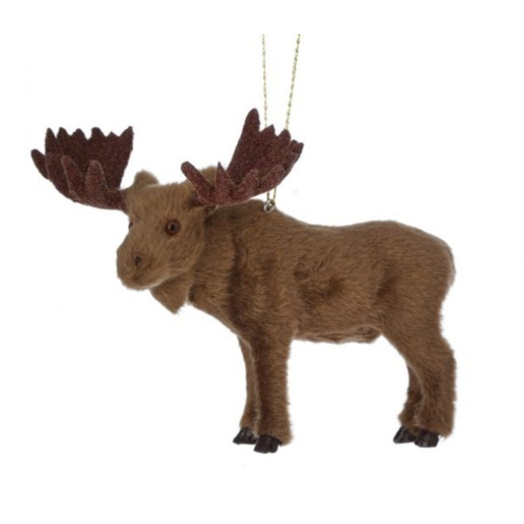 REGENCY REGENCY FUR MOLDED MOOSE ORNAMENT 4" Default Title