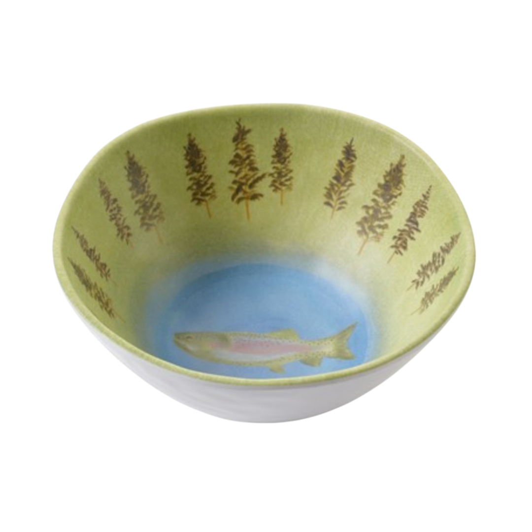 MERRITT Lakeside Fish And Tree Salad Bowl Default Title