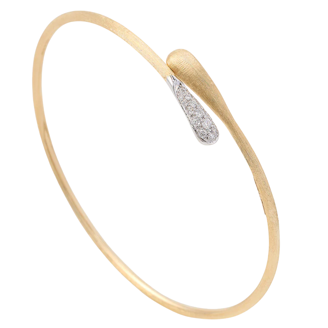 MARCO BICEGO Lucia 18K Yellow And White Gold and Diamond Hugging Cuff Default Title