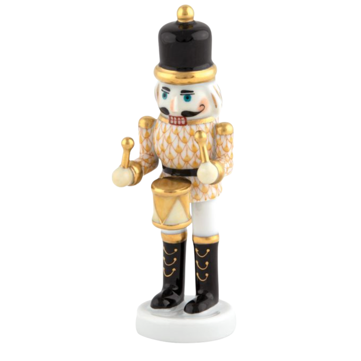 HEREND Nutcracker Drummer BUTTERSCOTCH