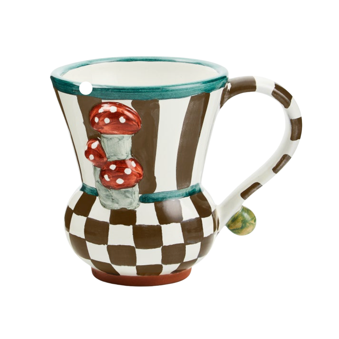 MACKENZIE CHILDS MACKENZIE CHILDS TOADSTOOL CERAMIC MUG Default Title