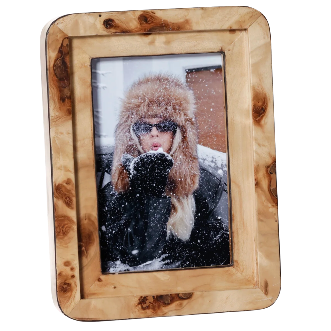 ZODAX Valberg Burl Veneer Tabletop Photo Frame Default Title