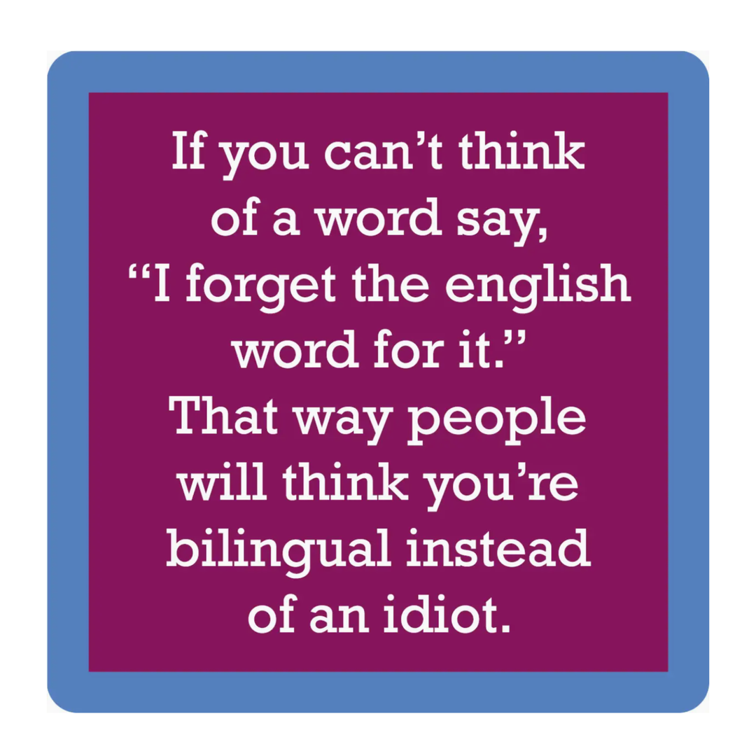 DRINKS ON ME English Word Coaster Default Title