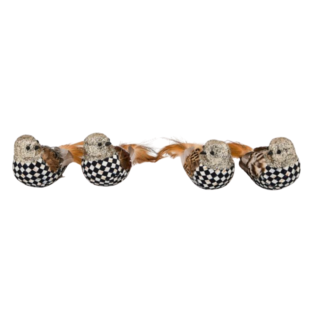 MACKENZIE CHILDS Autumnology Bird Clips Set Of 4