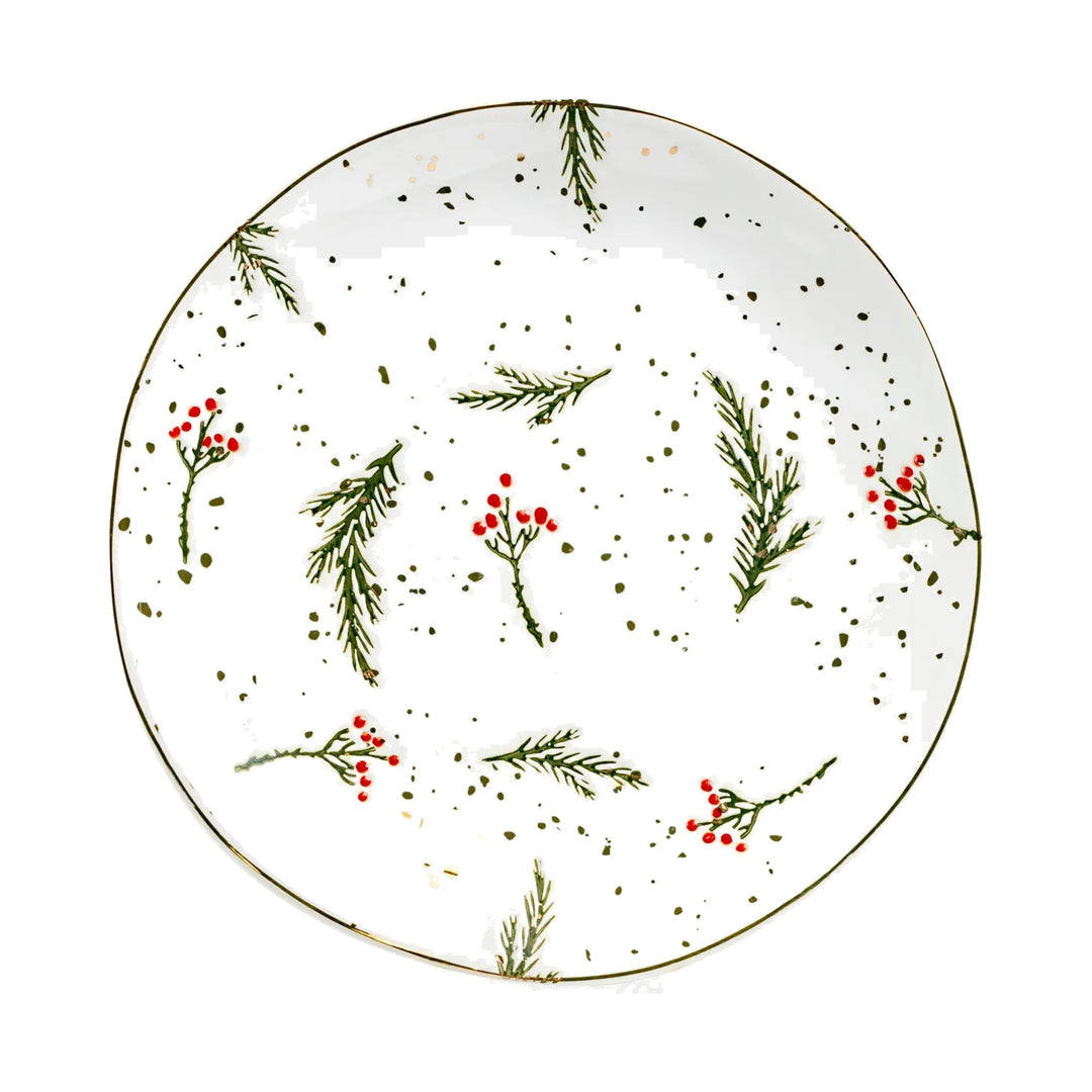 GRACE TEAWARE Holly Berries Salad Plate Default Title