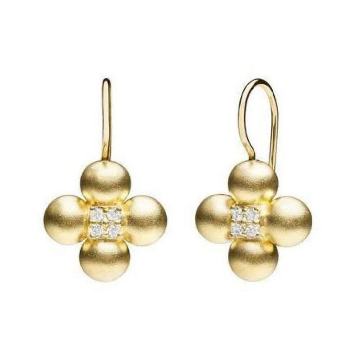 PAUL MORELLI 18K Yellow Gold Orbit Sequence Dangle Earrings