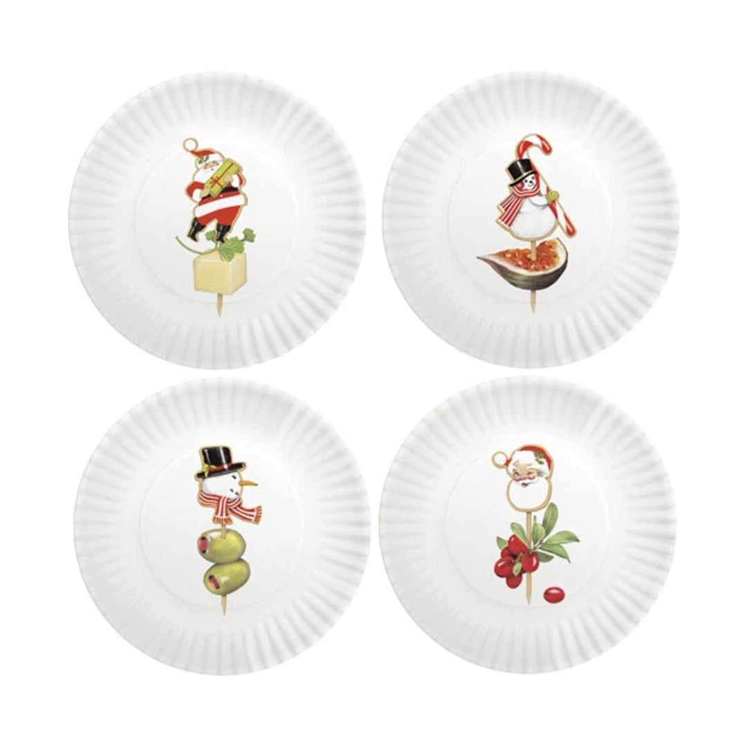 MARY LAKE THOMPSON Holiday Melamine Appetizer Plate Default Title