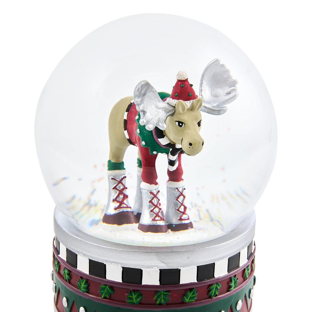 MACKENZIE CHILDS MacKenzie-Childs Patience Brewster Mooseltoe Snow Globe