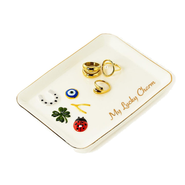 TWO'S COMPANY My Lucky Charm Trinket Tray