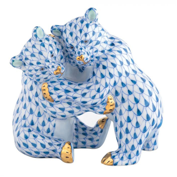 HEREND Bear Hug BLUE