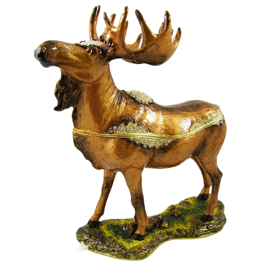 SEA CREATIONS Jeweled Standing Large Moose Box