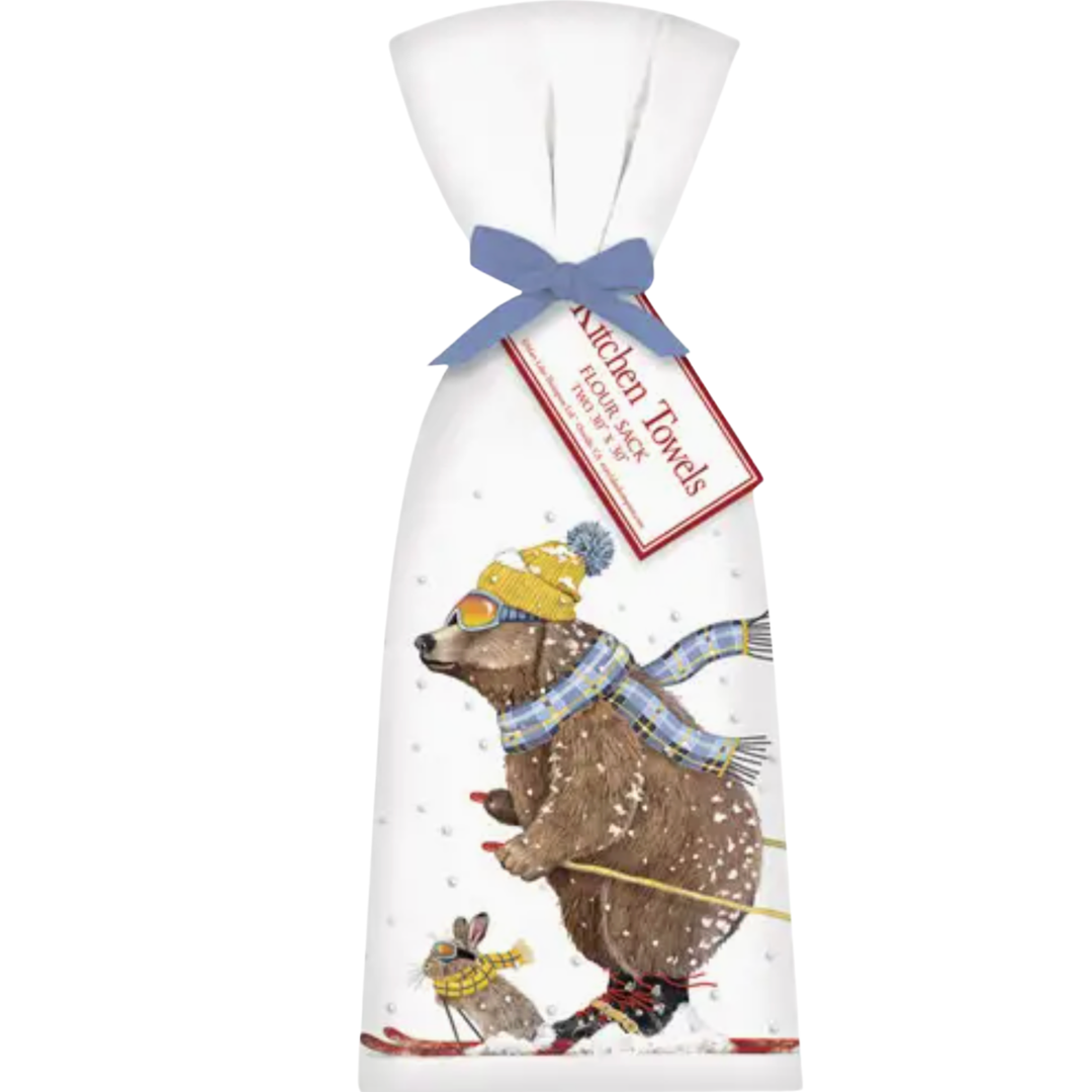 MARY LAKE THOMPSON Mountain Skier Flour Sack Towel Default Title