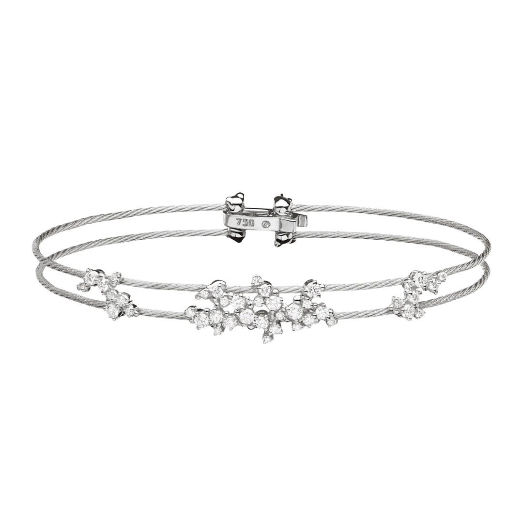 PAUL MORELLI Confetti Double Wire Bracelet With Diamonds