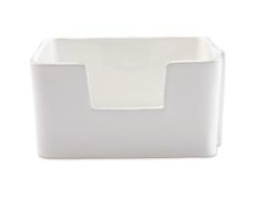 VIETRI Lastra White Cocktail Napkin Holder Default Title